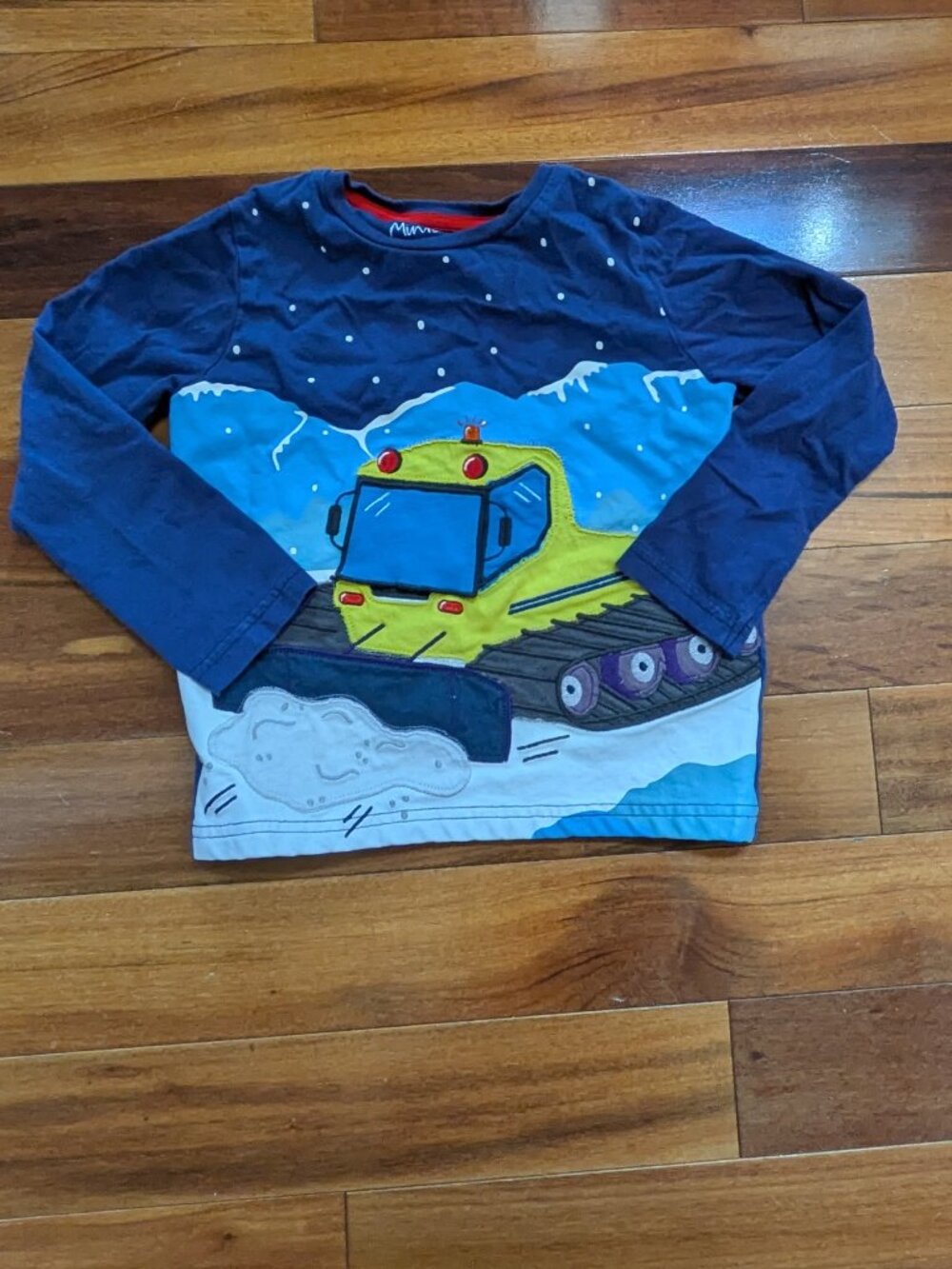 Mini Boden Long Sleeve Snow Plow shirt